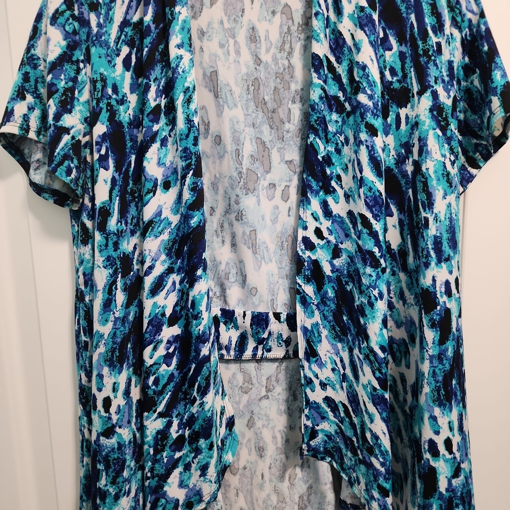 Notations multi color blue jacket